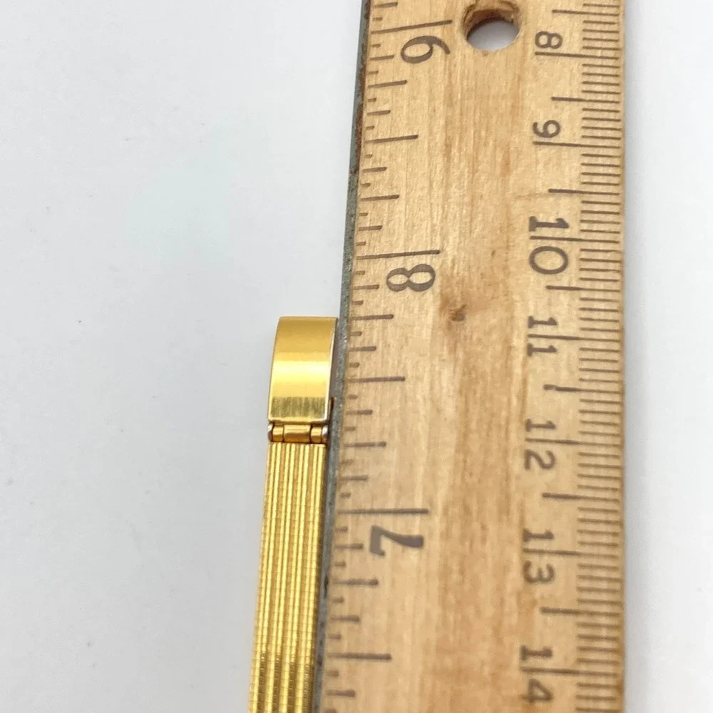 Vtg Dufonte Lucien Piccard Women's Watch 17mm Gold Tone Adjustable New Battery